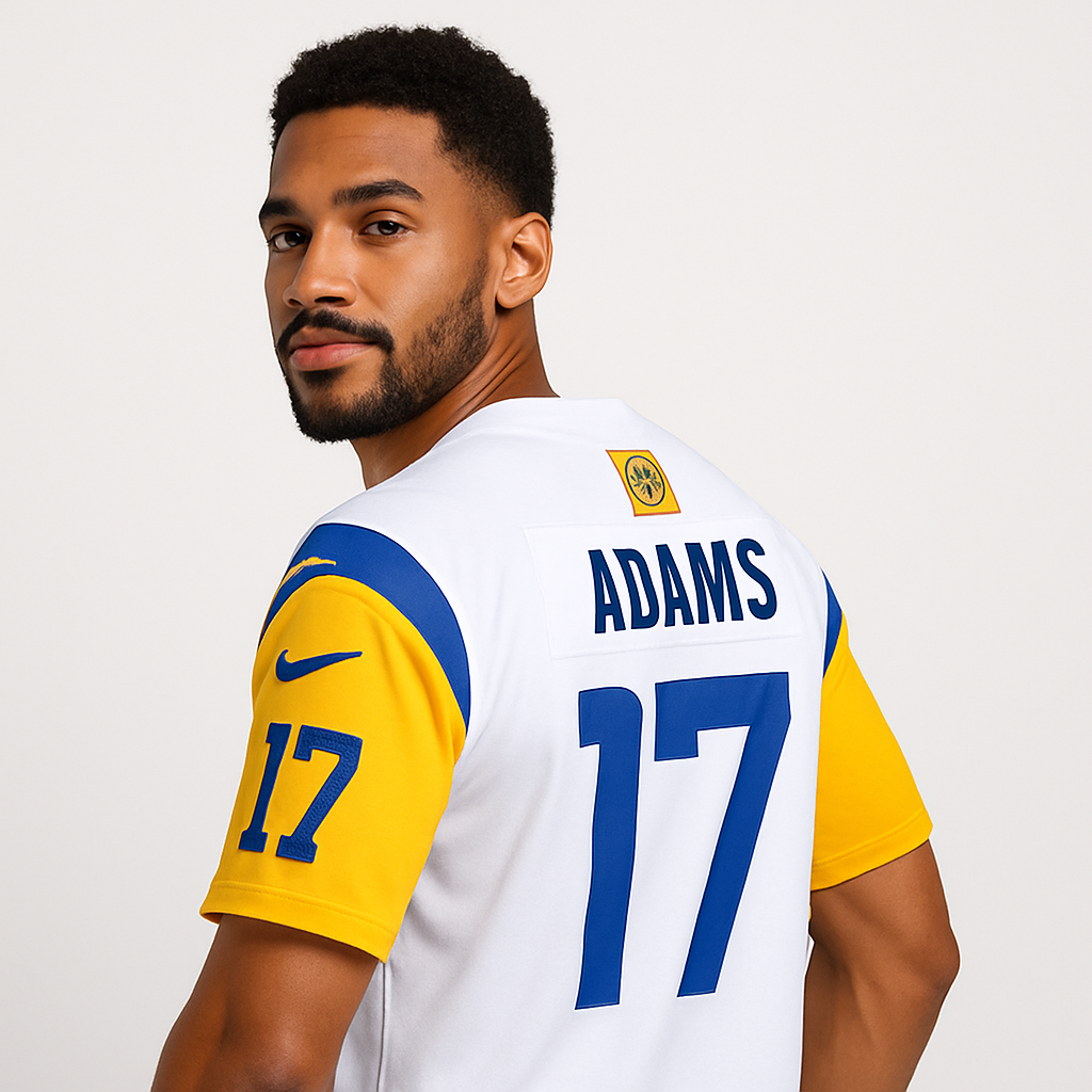 Los Angeles Rams Adams 17 Home Game Jersey